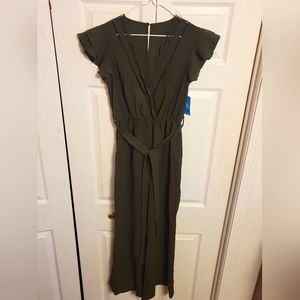 Women's green romper